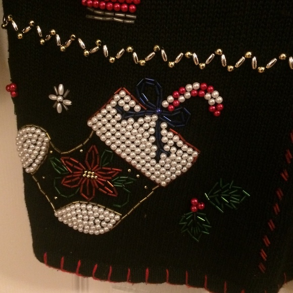 Christmas Sweater Pullover Sz M Carolyn Taylor - Picture 5 of 7
